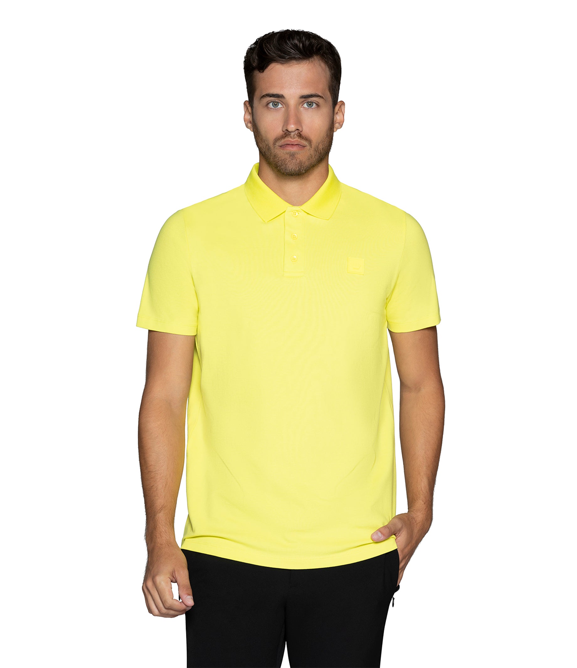 mens mustard polo shirt