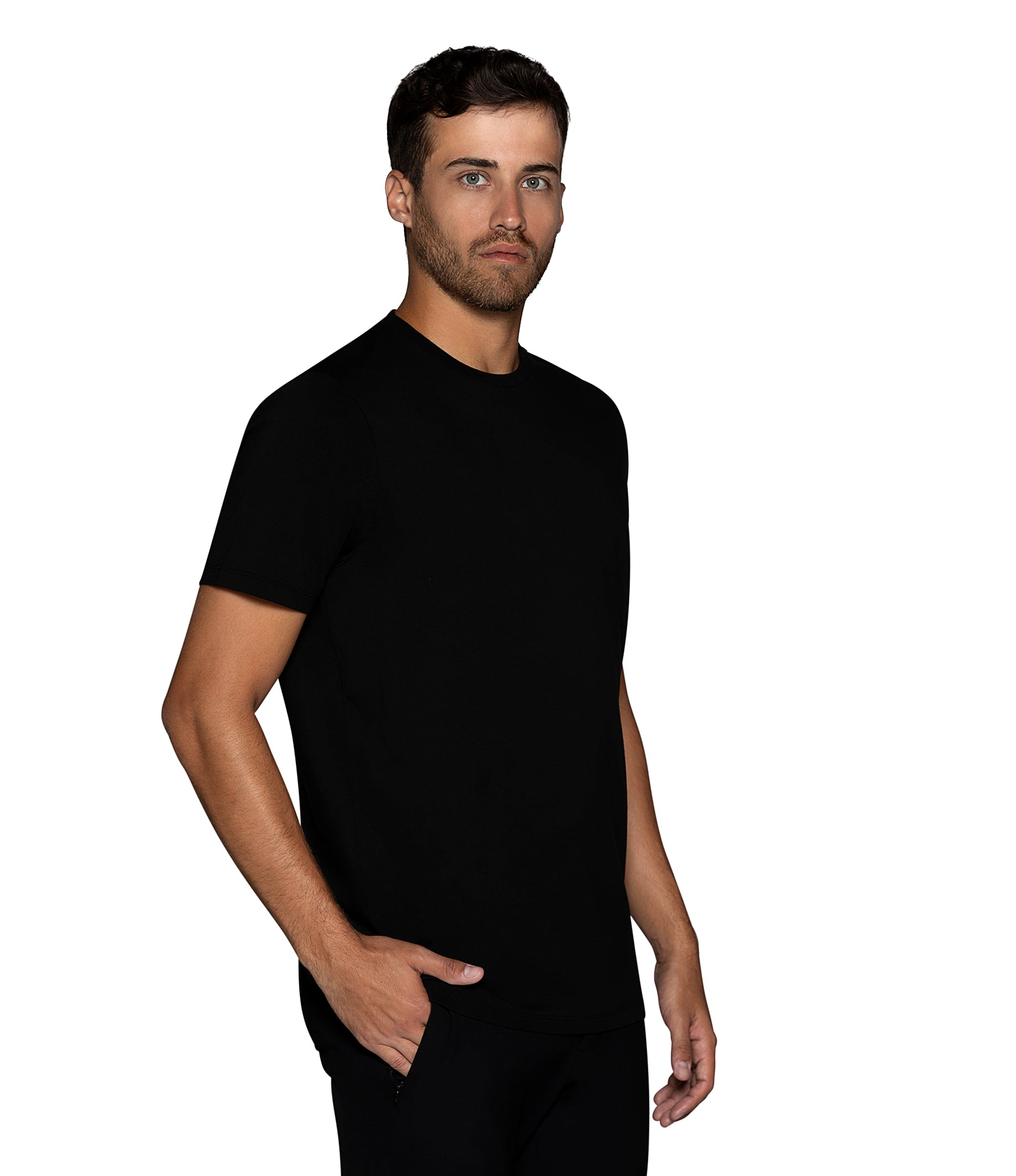 Bertigo Florance Solid Black T Shirt – Bertigo Shop
