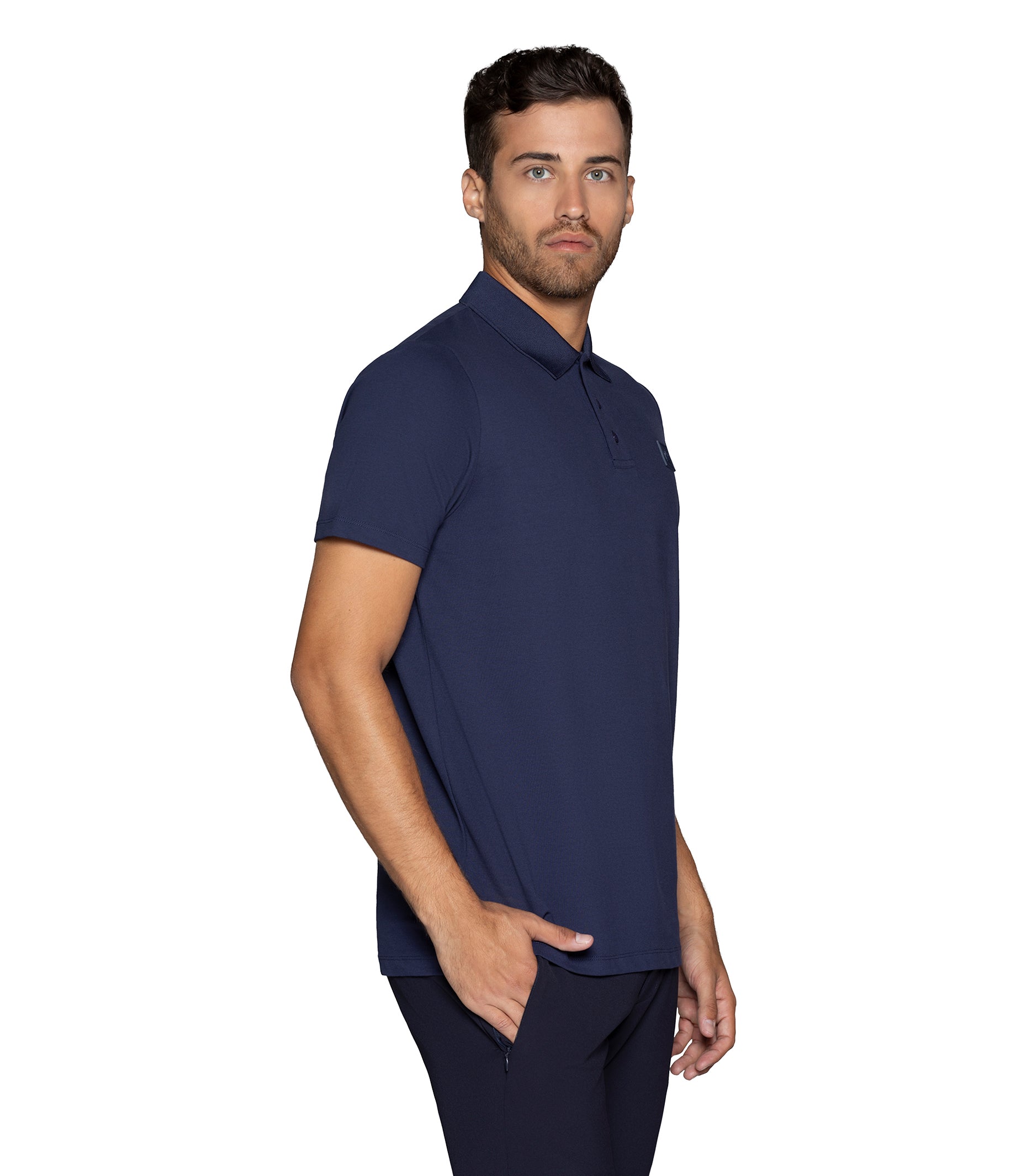 Navy Pique Polo Shirt