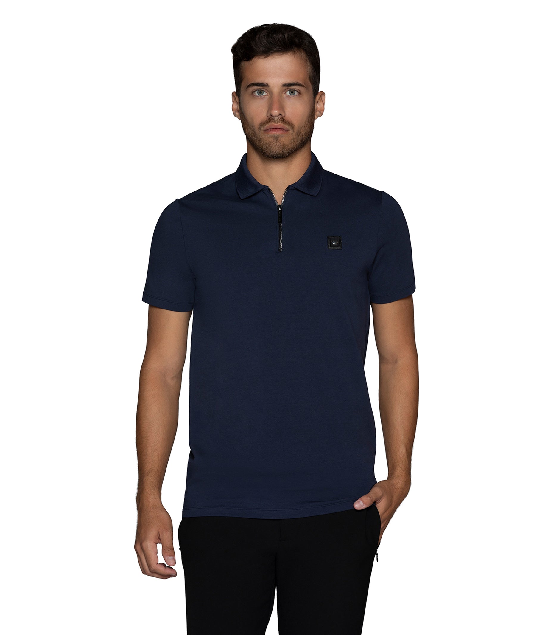 Bertigo Navy Jersey Milan Polo – Bertigo Shop