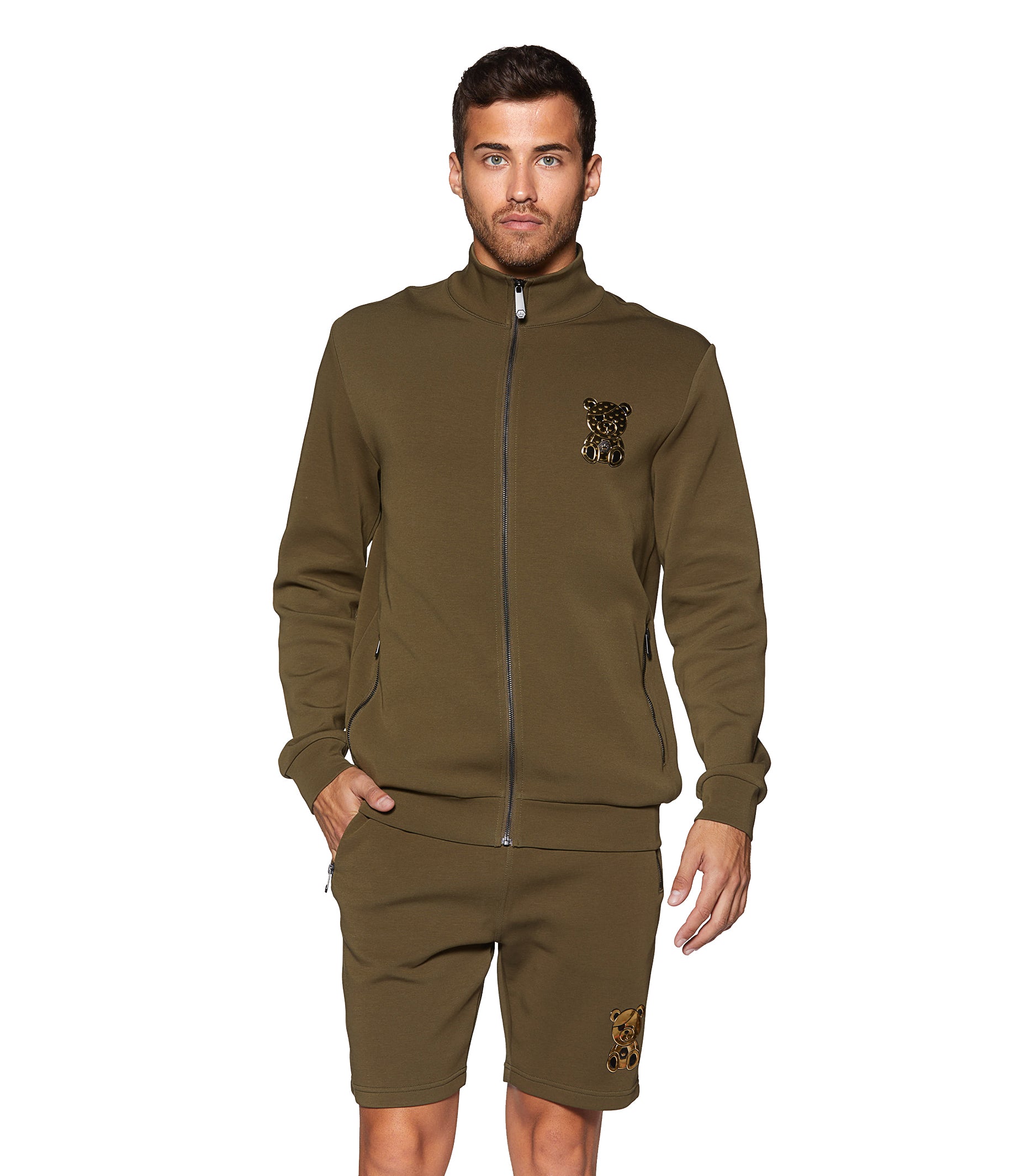TEDDY JACK BEAR OLIVE MOCK NECK JACKET