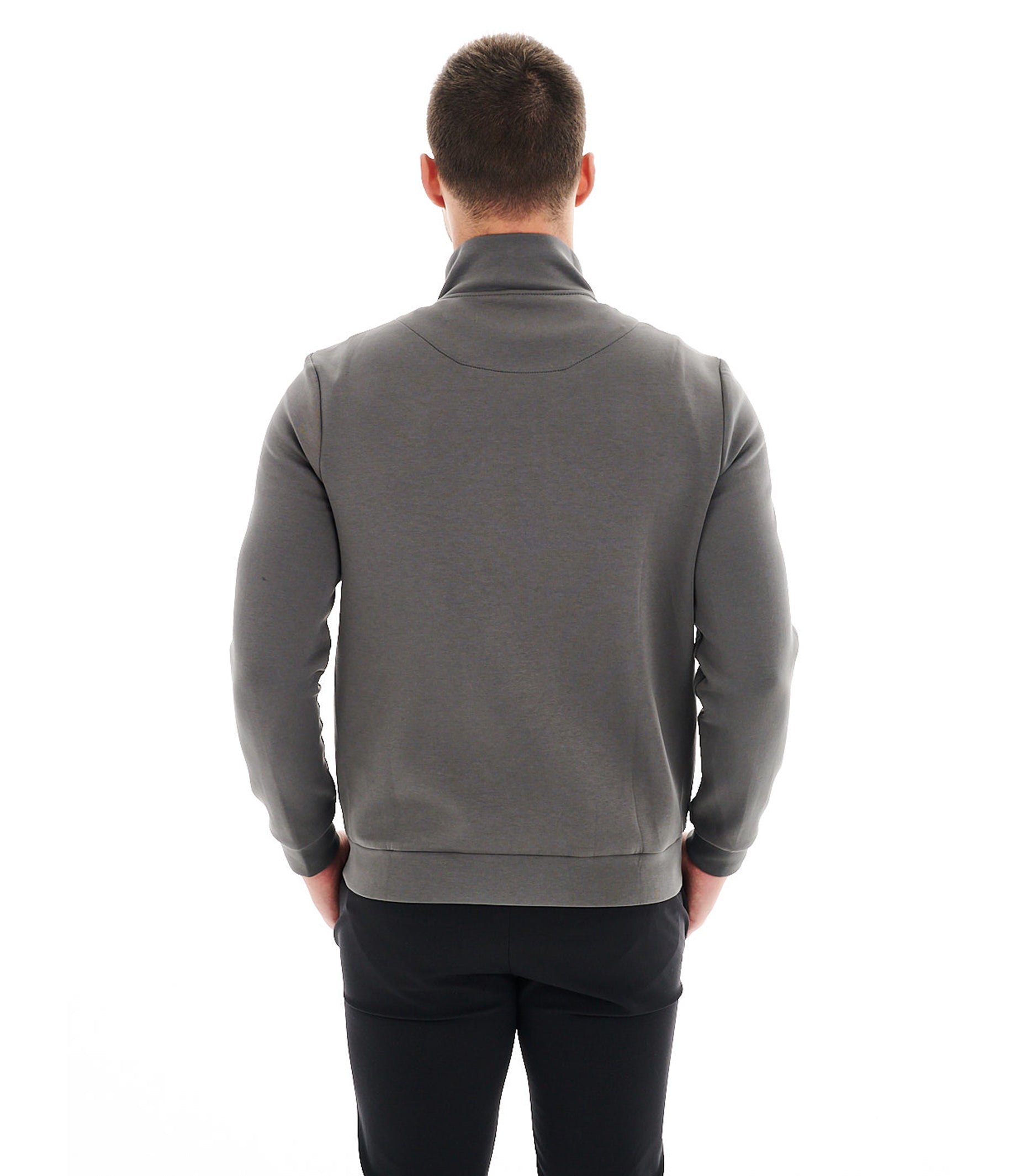 Bertigo Solid Gray Bomber Knit – Shop Bertigo Mimo Jacket