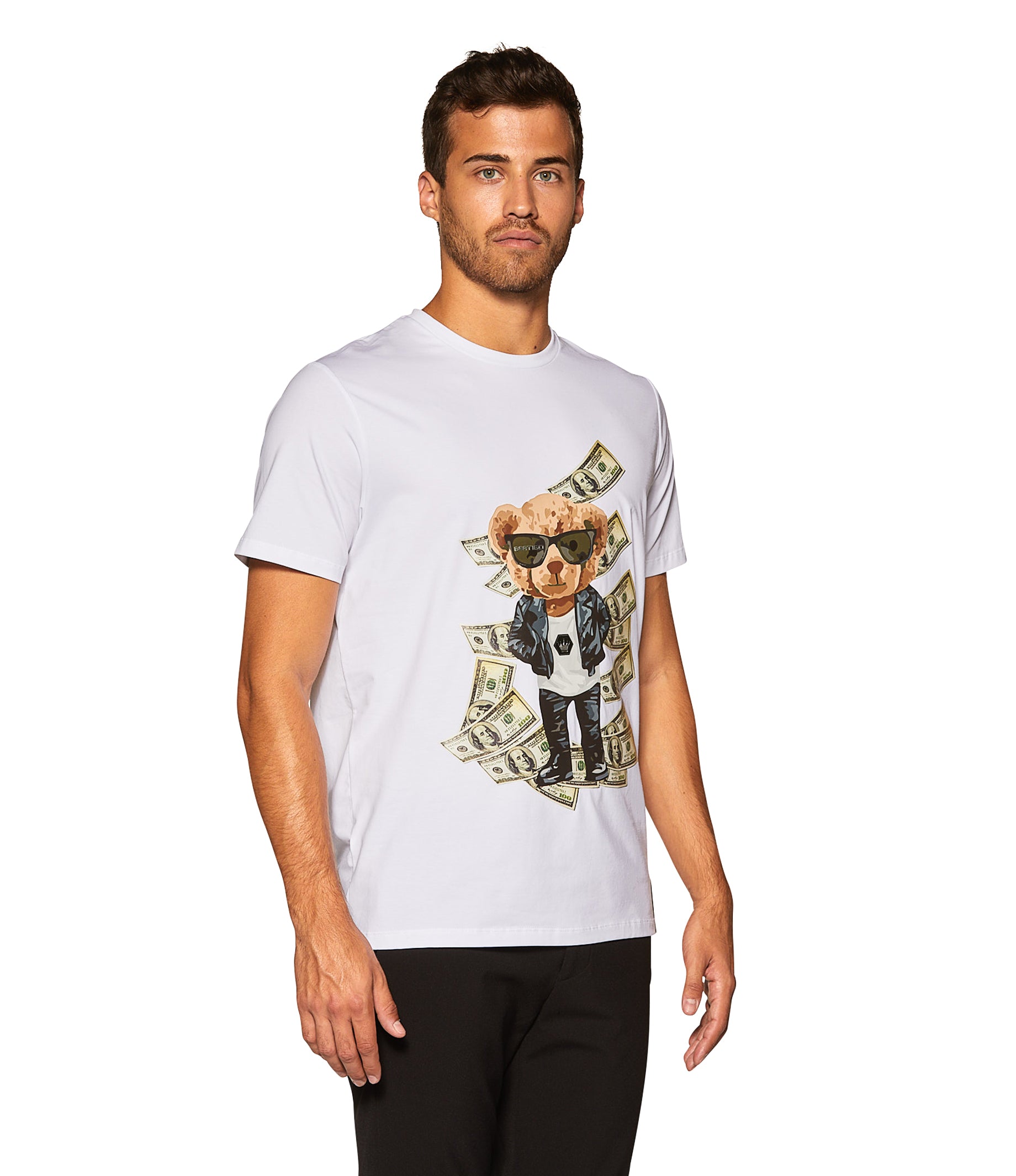 Teddy Bear Rick Gold Money' Men's T-Shirt